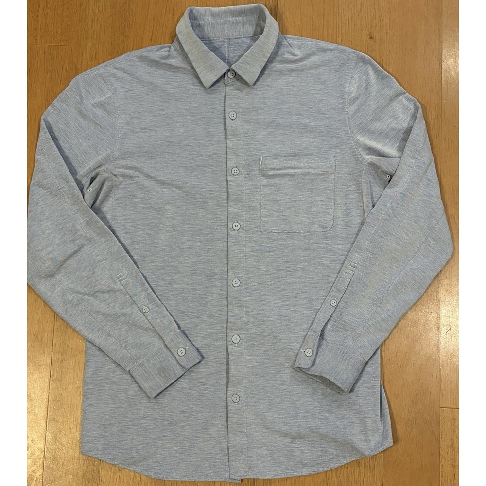 Lululemon Shirt Mens S Blue Commission Long Sleeve Classic Performance Tech